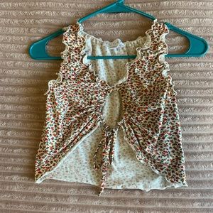 NWOT Outlaw adjustable tie crop tank